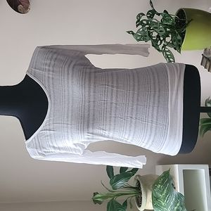 White Open Back Shirt